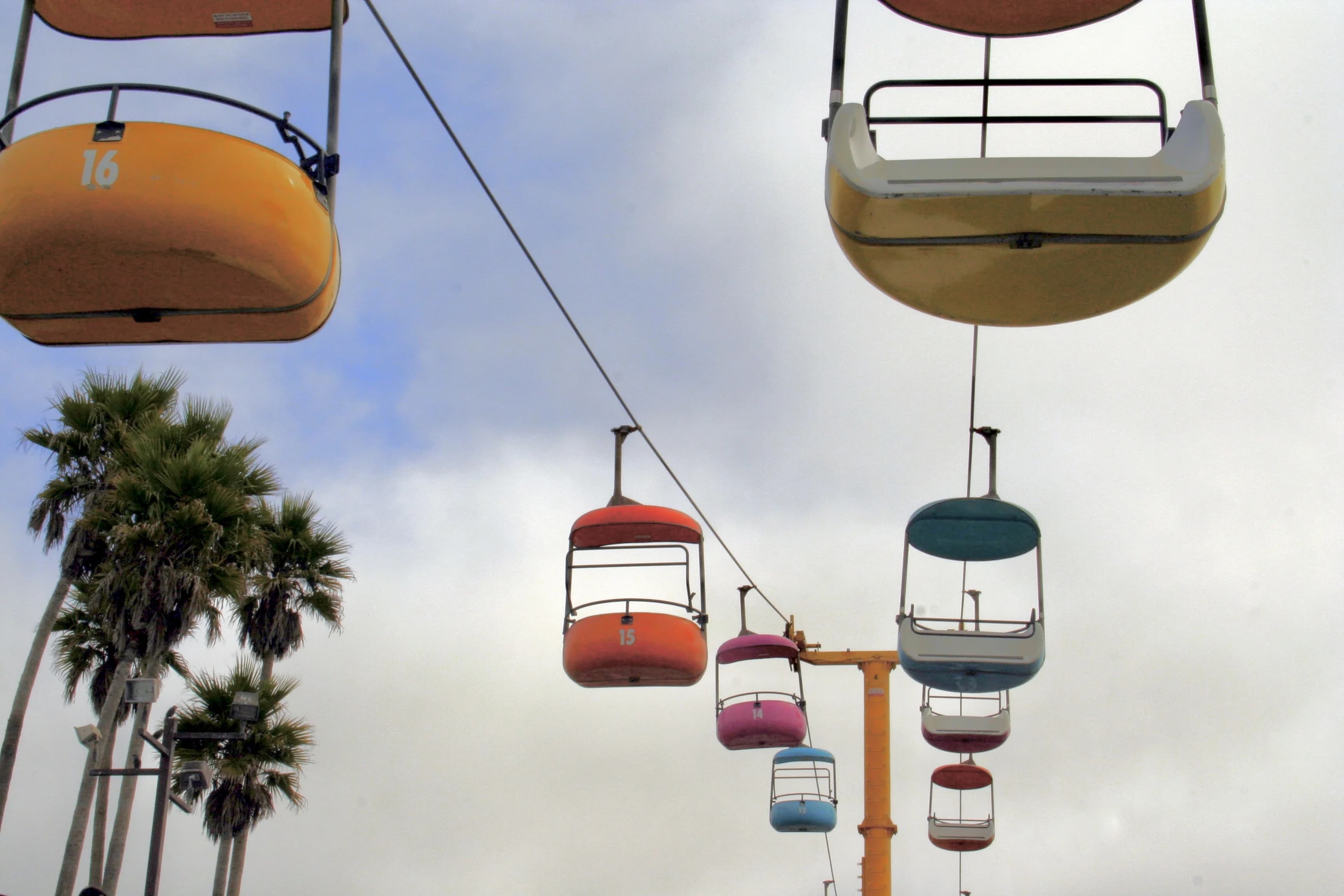 Sky ride at the Santa Cruz Beach Boardwalk